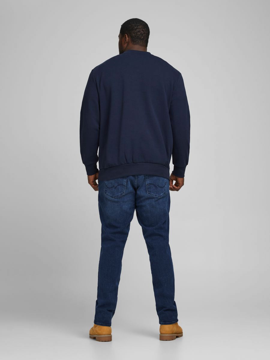 + FELPE Uomo JACK&JONES 12182567 BASIC CREW NAVY BLAZER