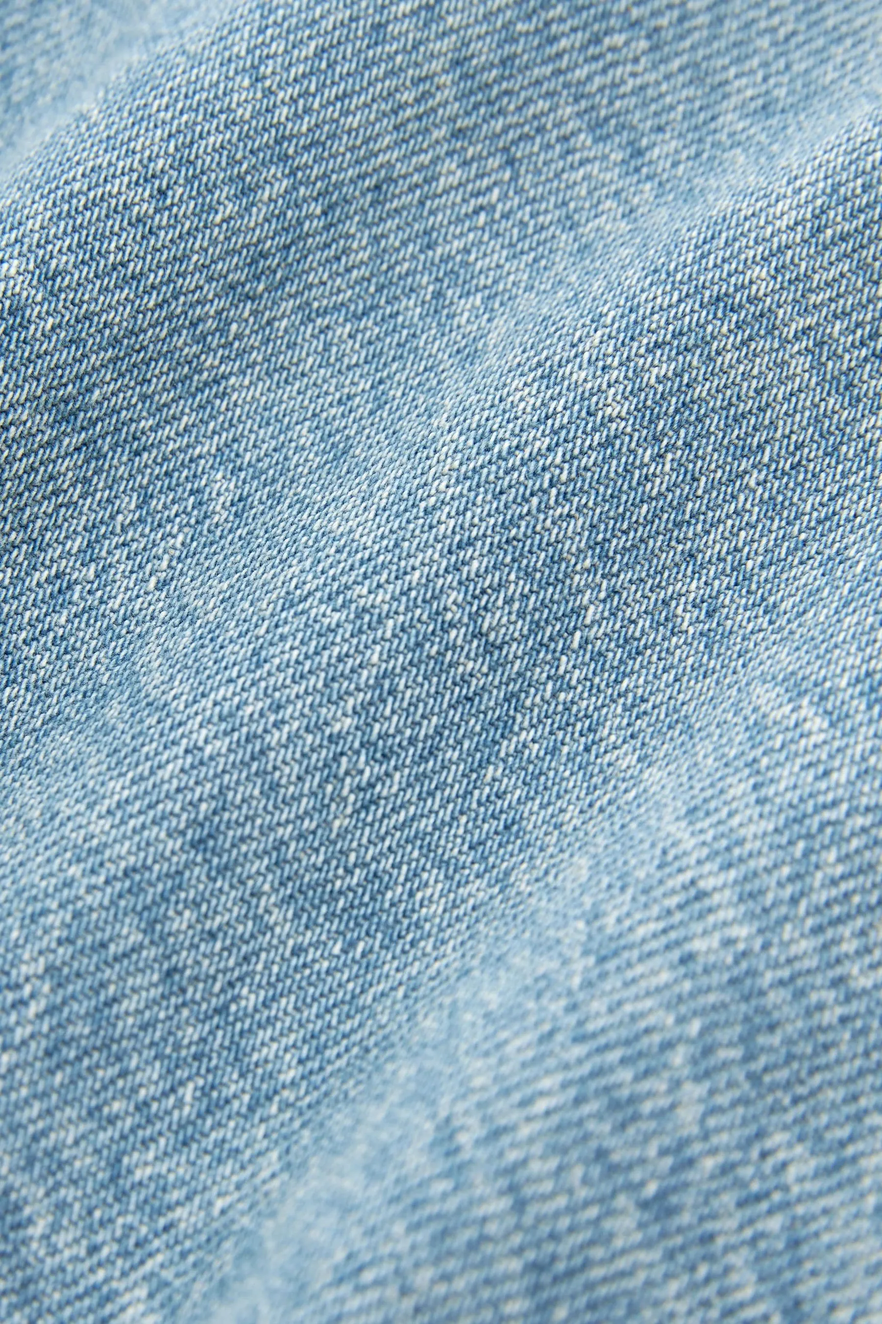 100% Cotton Pleated Denim Mini Skirt    