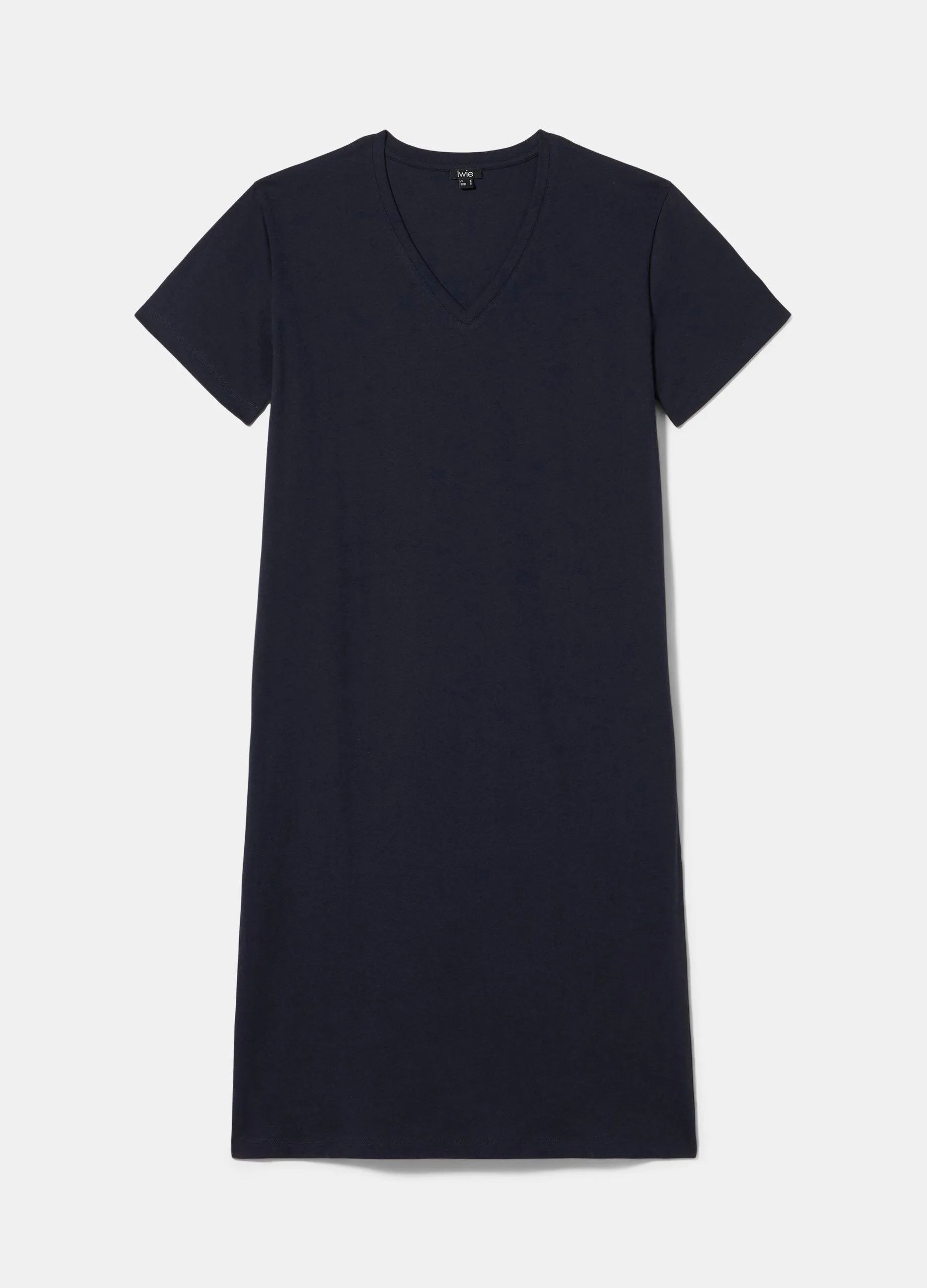 Abito maxi t-shirt in puro cotone donna