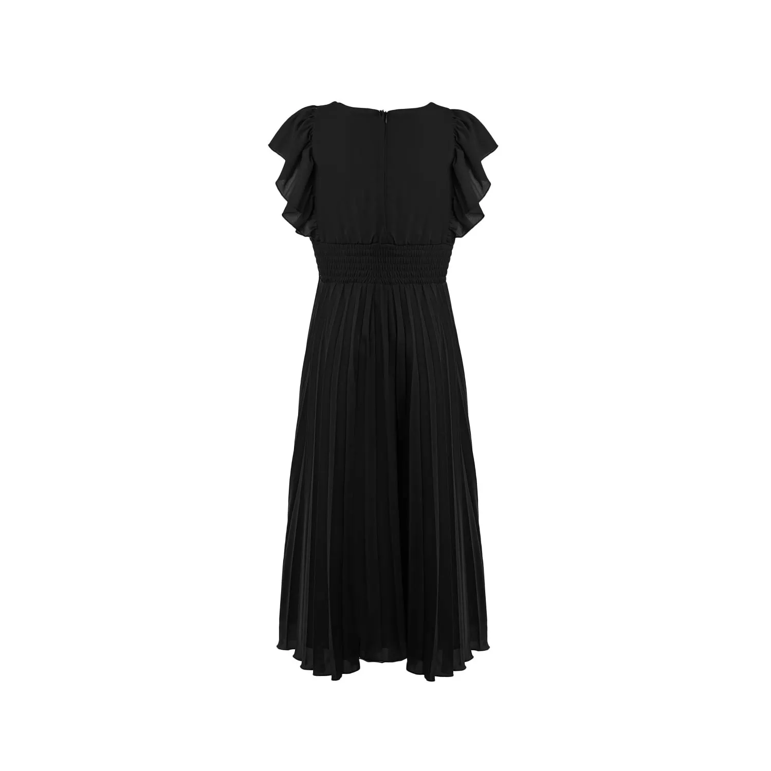 Abito Tuta Nero Con Pantalone Plissettato