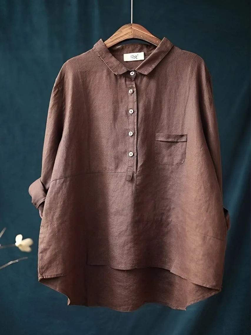 Amelia - Camicia Chic a Maniche Lunghe