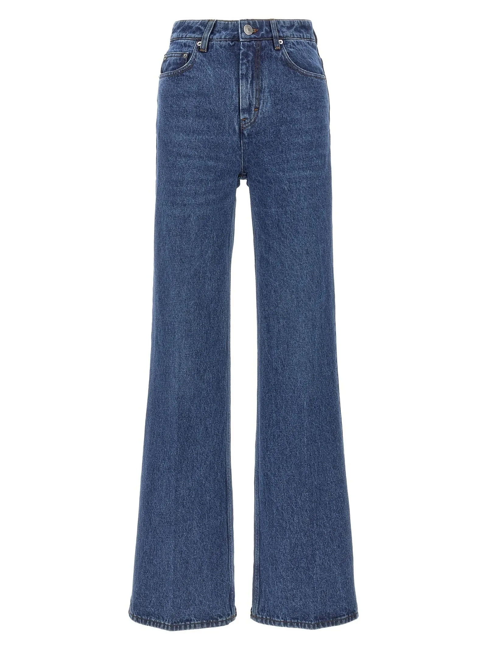 AMI Abbigliamento,Jeans Jeans flared in denim di cotone 