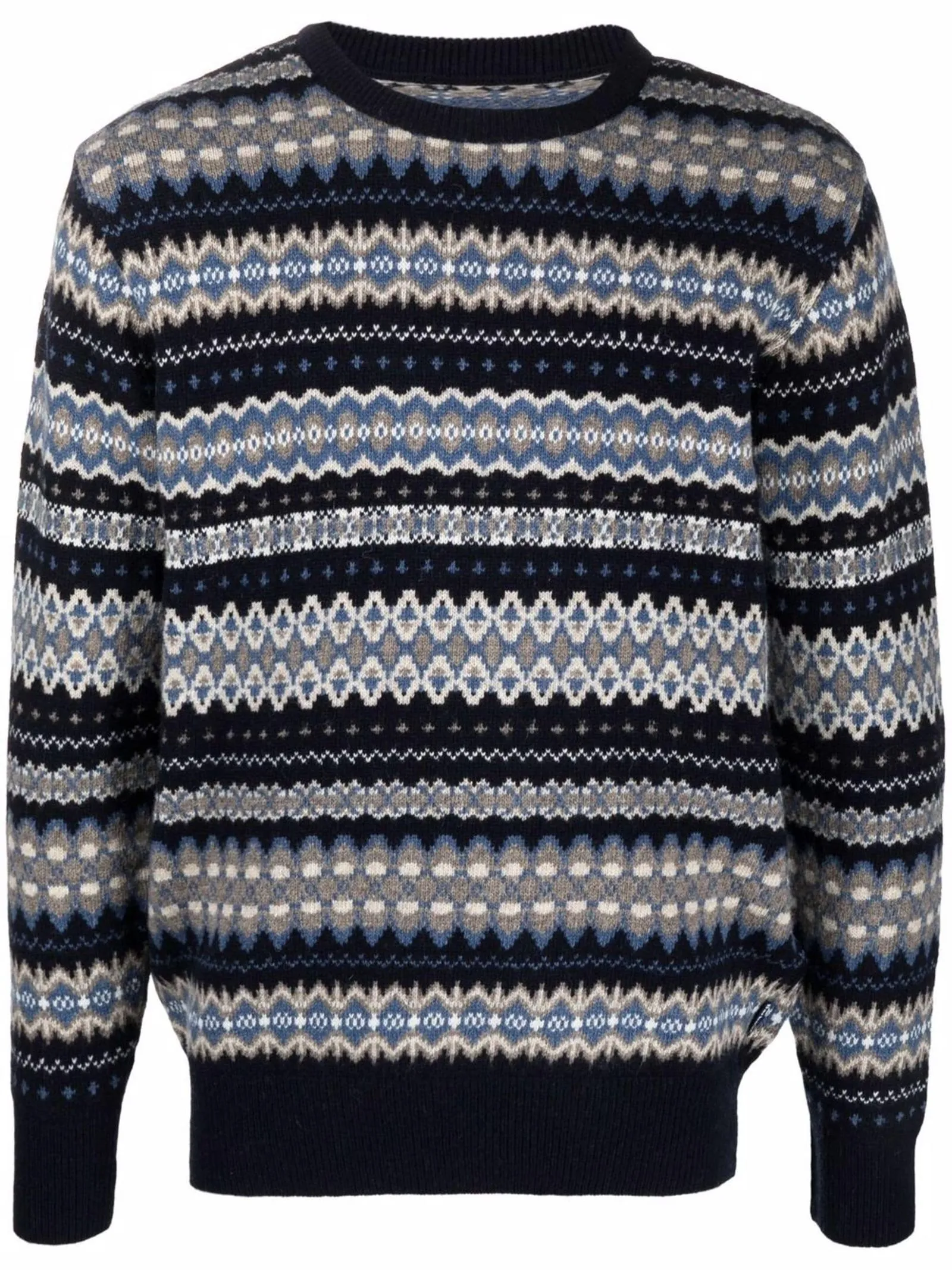 BARBOUR Abbigliamento,Maglieria Maglione Barbour Case Fair Isle Blu 