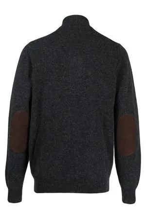 BARBOUR Abbigliamento,Maglieria Maglione grigio in lana merino 