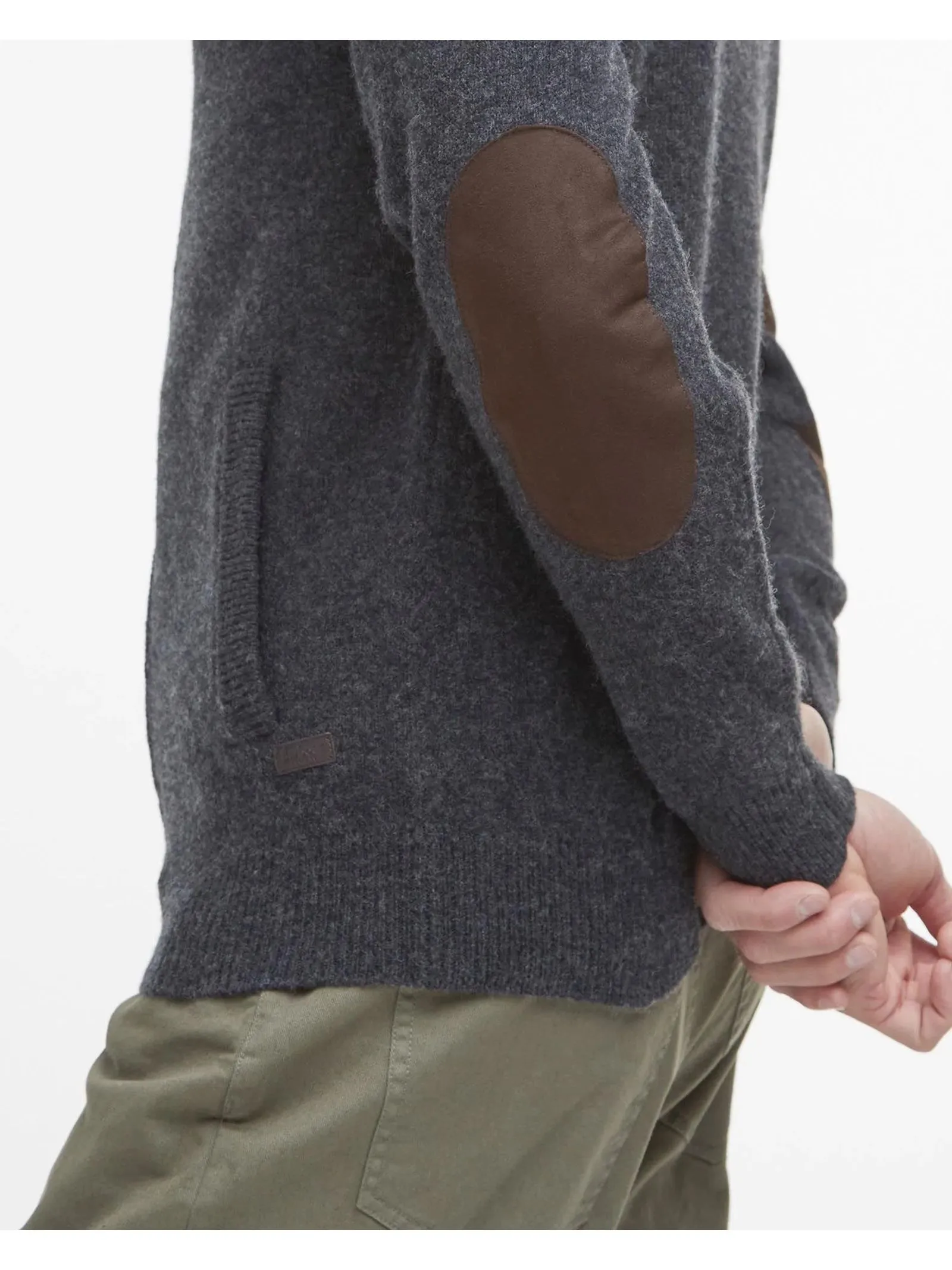 BARBOUR Abbigliamento,Maglieria Maglione grigio in lana merino 