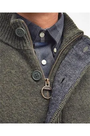 BARBOUR Abbigliamento,Maglieria Maglione verde in lana merino 