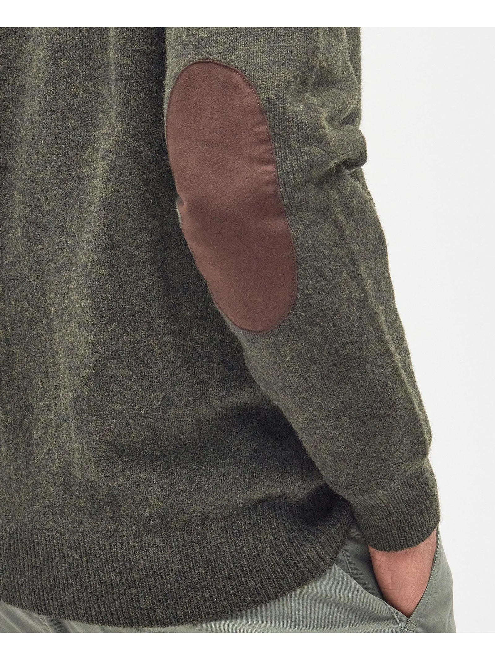 BARBOUR Abbigliamento,Maglieria Maglione verde in lana merino 