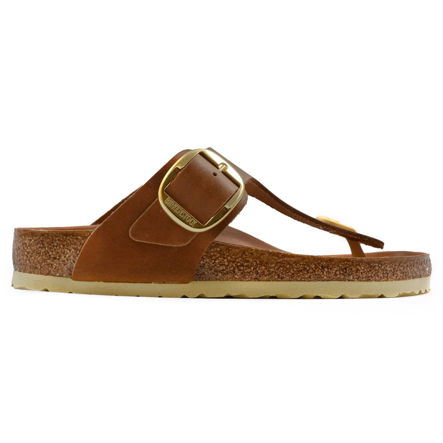 Birkenstock Gizeh Buckle Cognac Sandali Infradito Donna Con Plantare