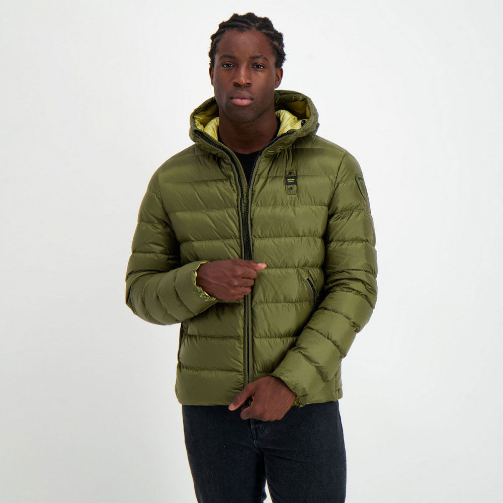BLAUER PIUMIINO CON CAPPUCCIO ACTON