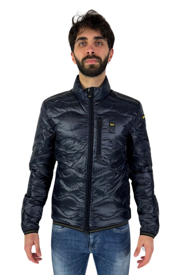 Blauer piumino ondina con taschino sul petto Waylon 24sbluc03070