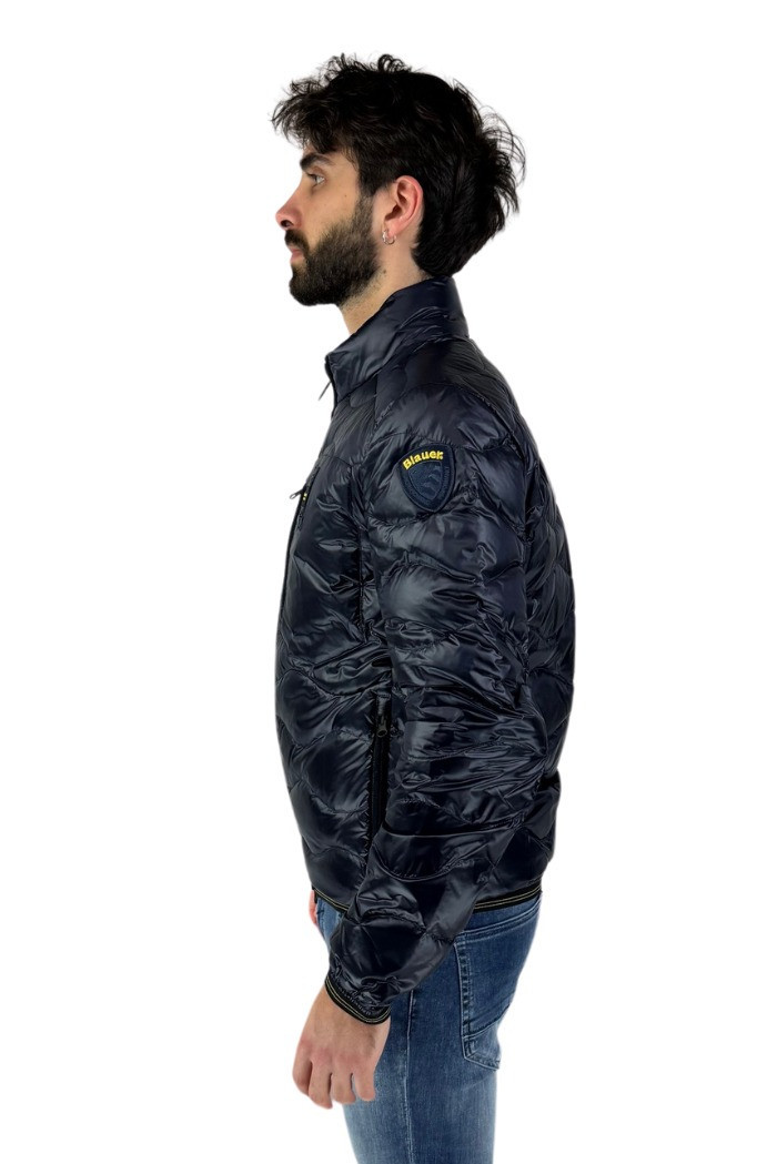 Blauer piumino ondina con taschino sul petto Waylon 24sbluc03070