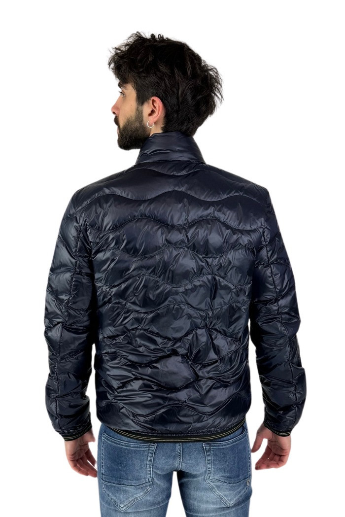 Blauer piumino ondina con taschino sul petto Waylon 24sbluc03070