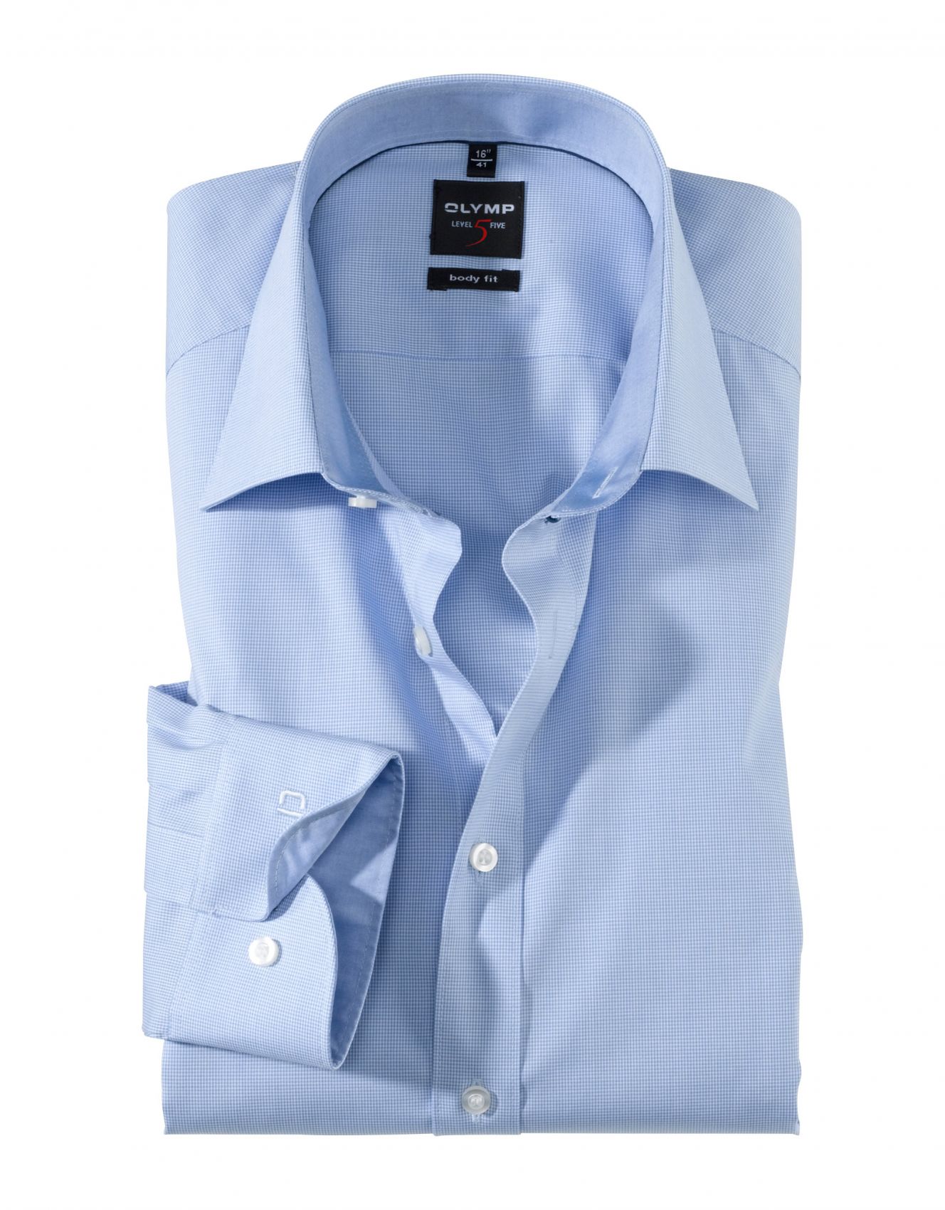 Camicia a quadretti piccoli olymp level five slim fit