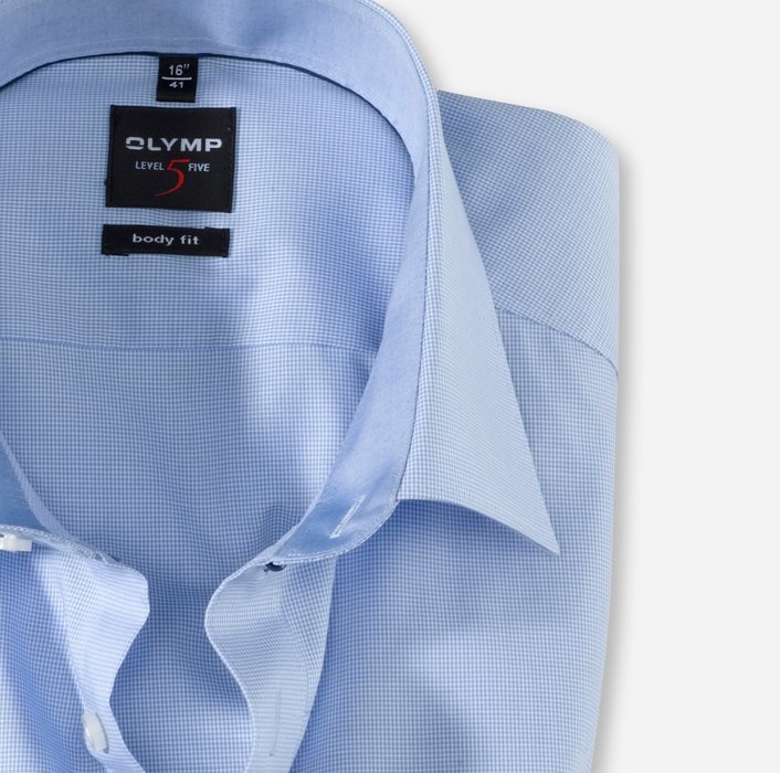 Camicia a quadretti piccoli olymp level five slim fit