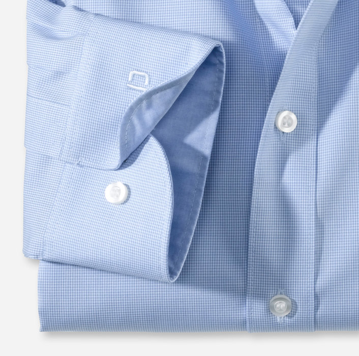 Camicia a quadretti piccoli olymp level five slim fit