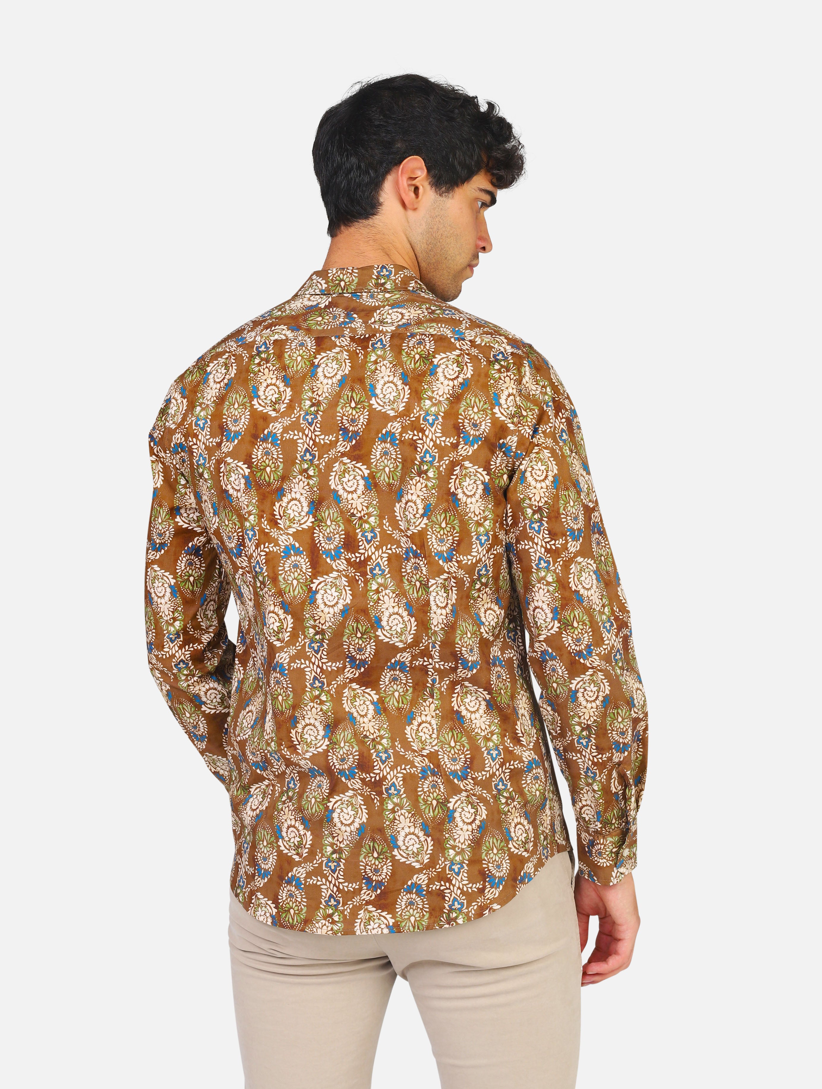 camicia #JOB - 4497BROWN