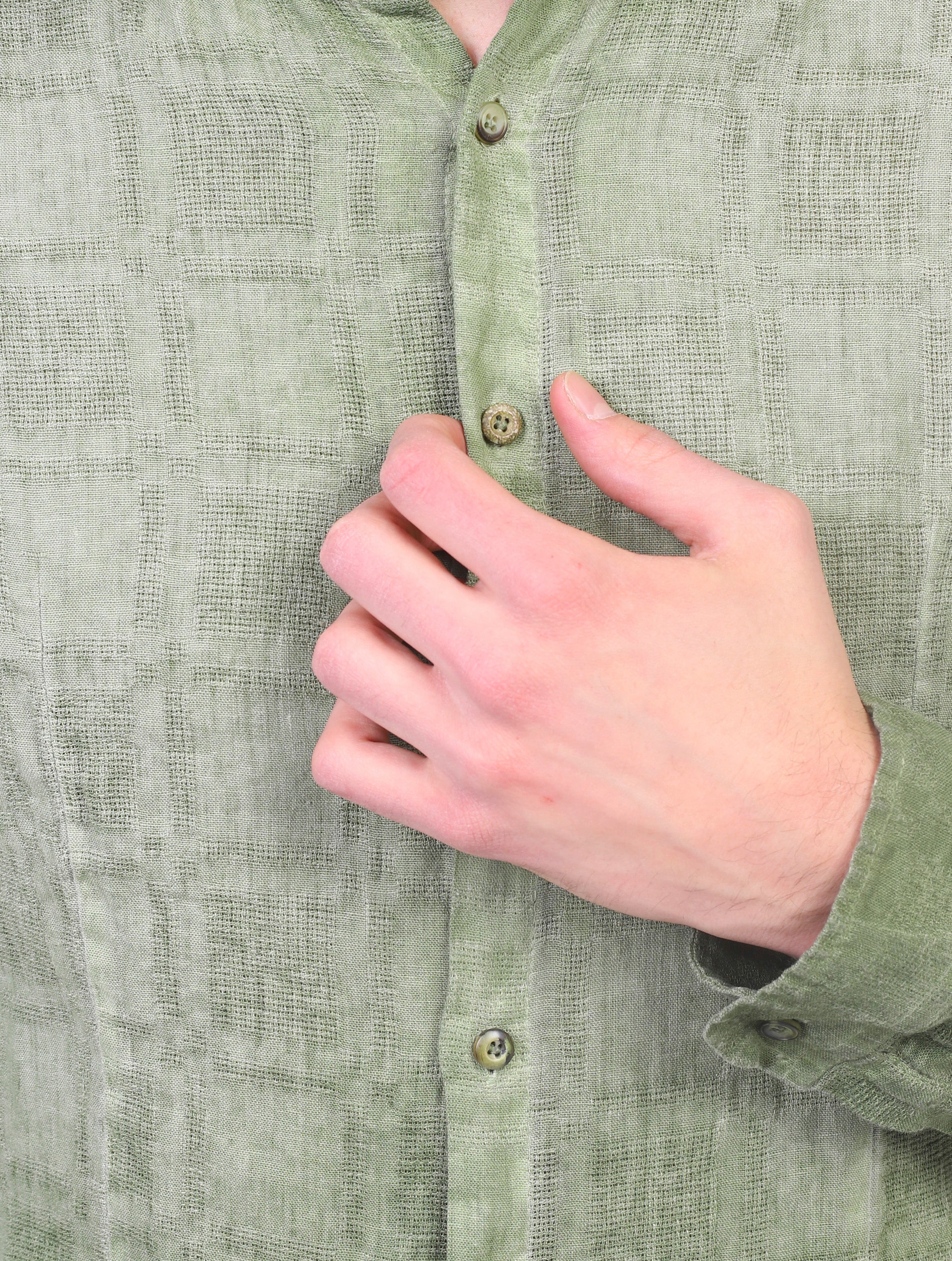 camicia KOON LCM154UN08VERDE