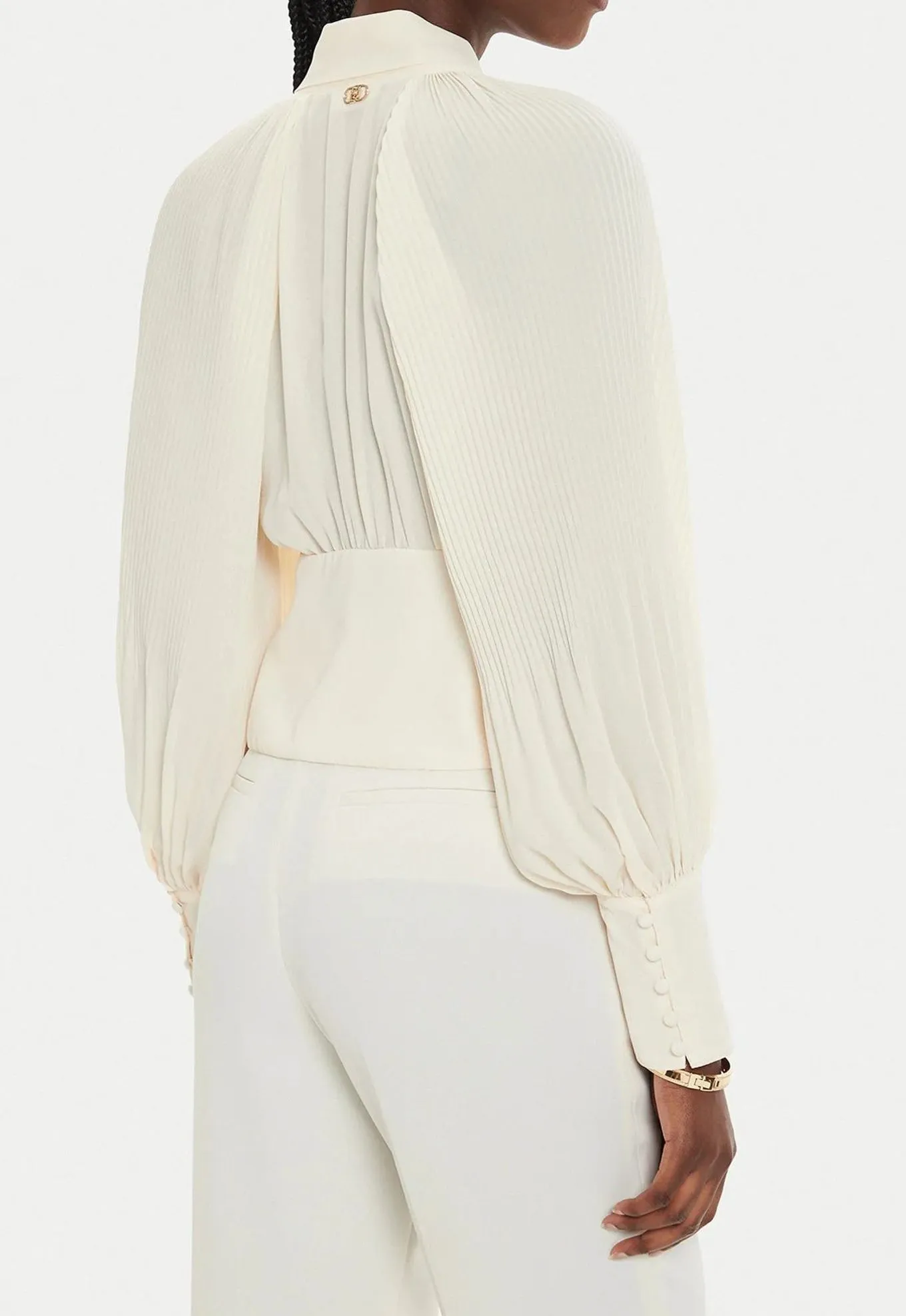 Camicia Plissè Beige Liu Jo