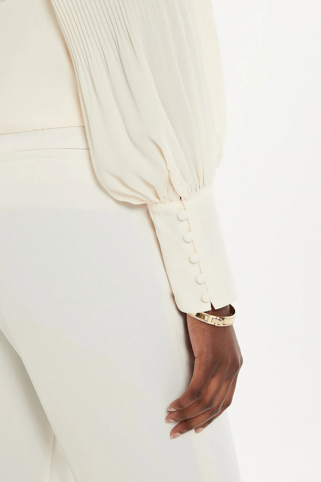 Camicia Plissè Beige Liu Jo