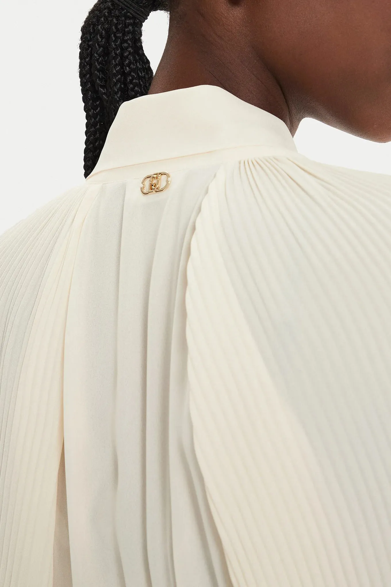 Camicia Plissè Beige Liu Jo