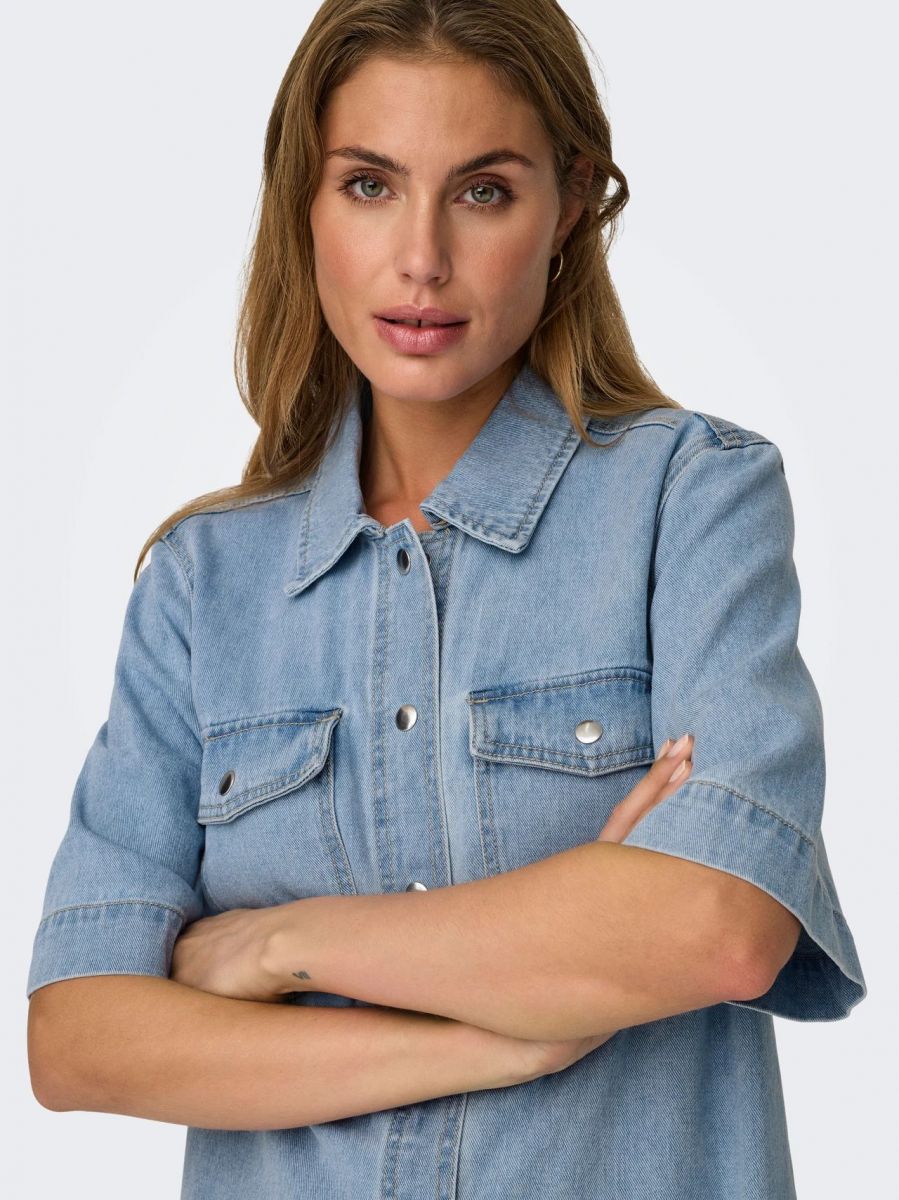 CAMICIE Donna ONLY 15327766 SOPHIE LIGHT BLUE DENIM