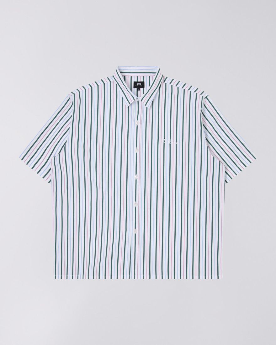 CAMICIE Uomo EDWIN I033364.29E.67. TOLEDO 29E.67 WHITE/PINK/GREEN