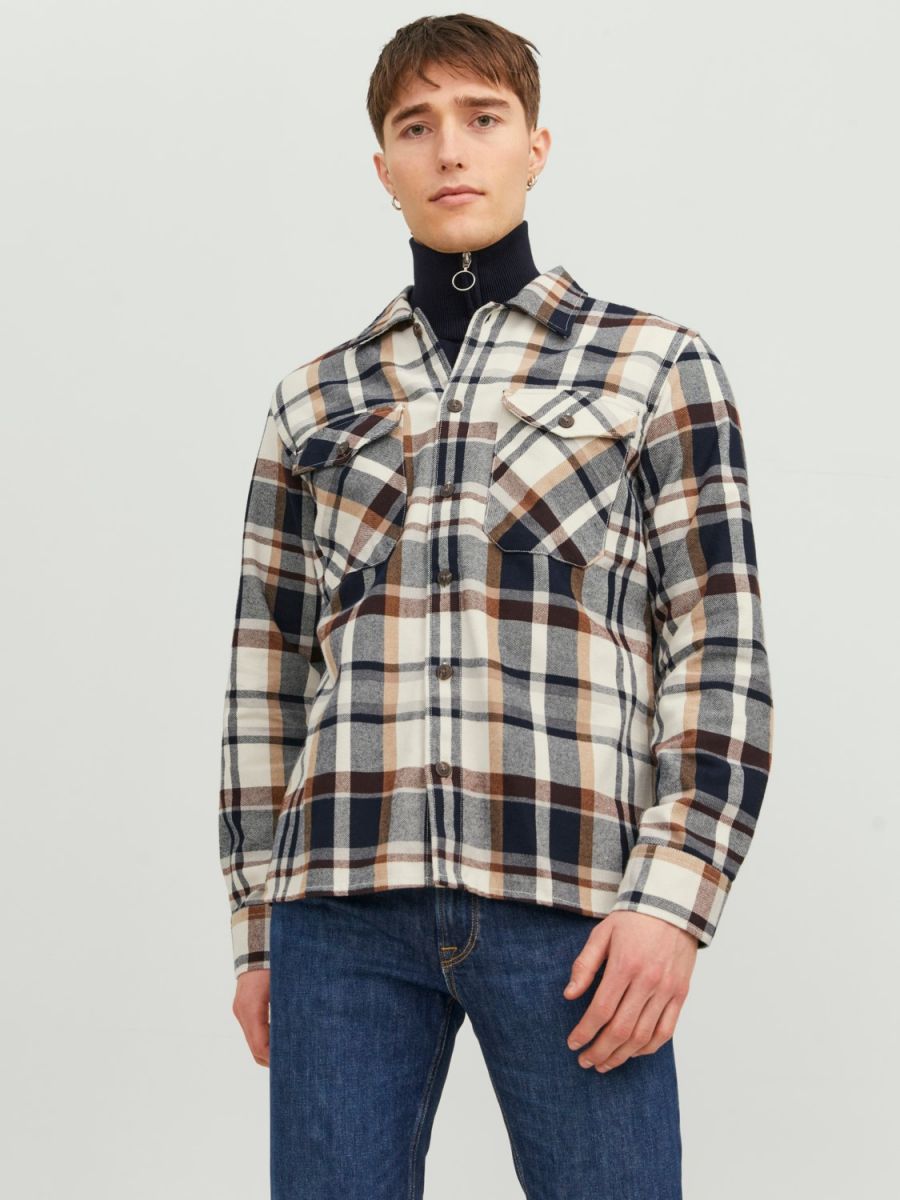 CAMICIE Uomo JACK&JONES 12235986 EDDIE CLOUD DANCER