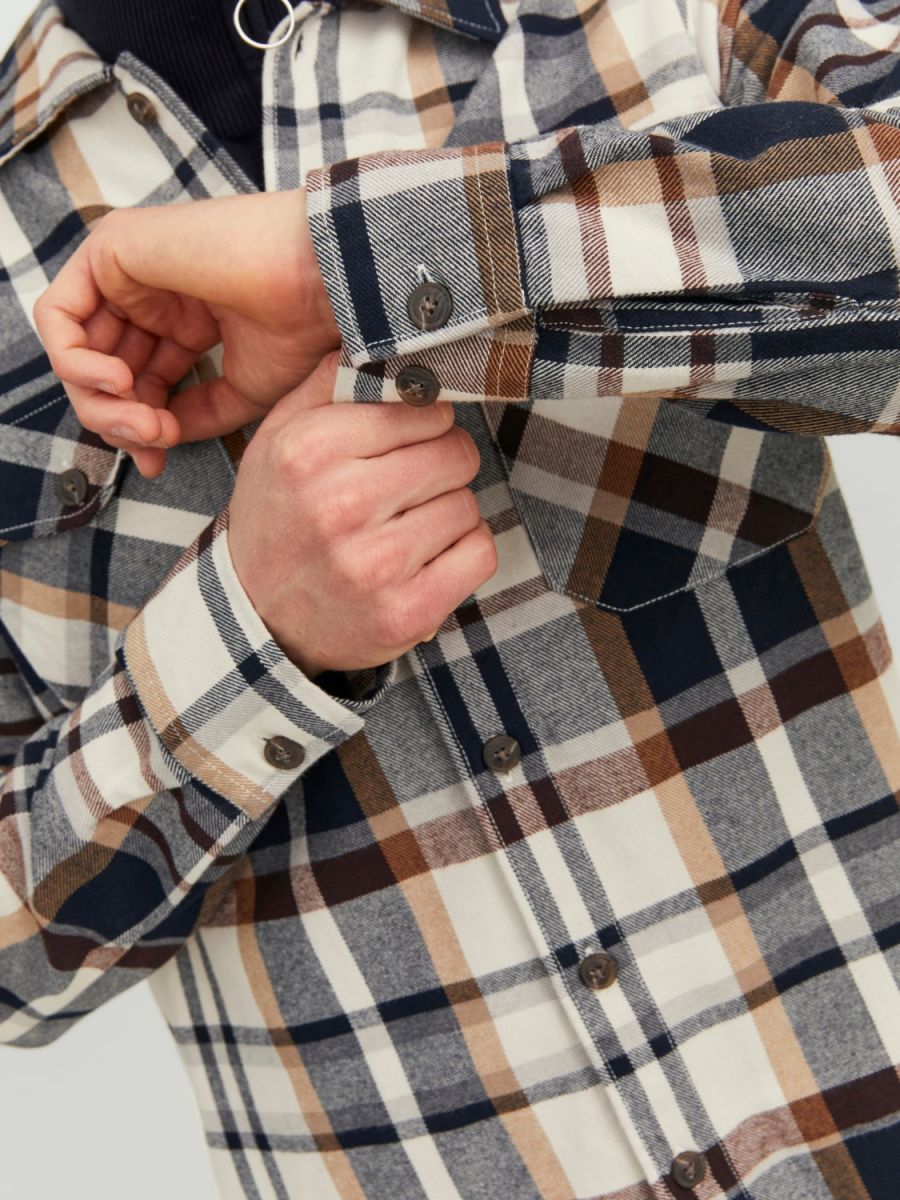 CAMICIE Uomo JACK&JONES 12235986 EDDIE CLOUD DANCER
