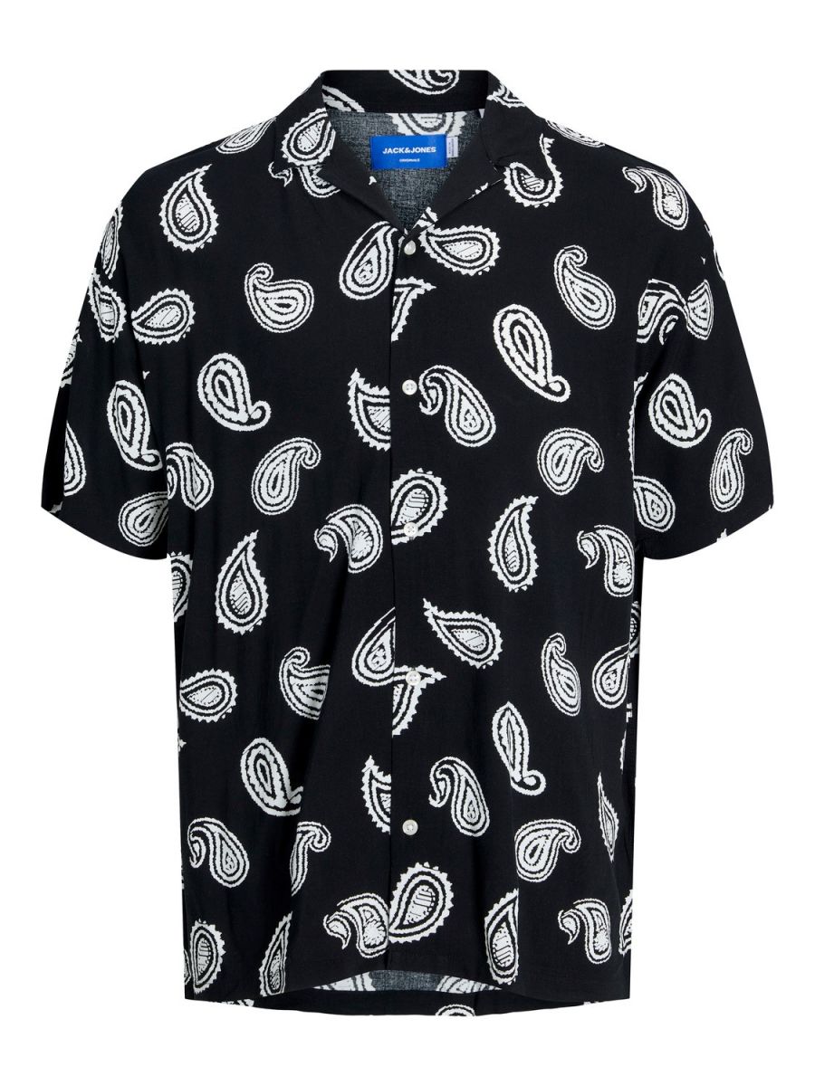 CAMICIE Uomo JACK&JONES 12241163 RESORT BLACK