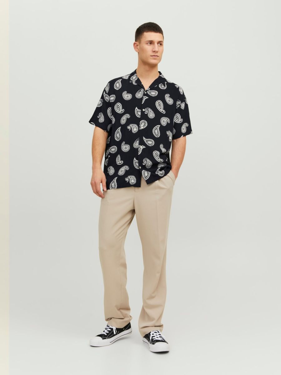 CAMICIE Uomo JACK&JONES 12241163 RESORT BLACK