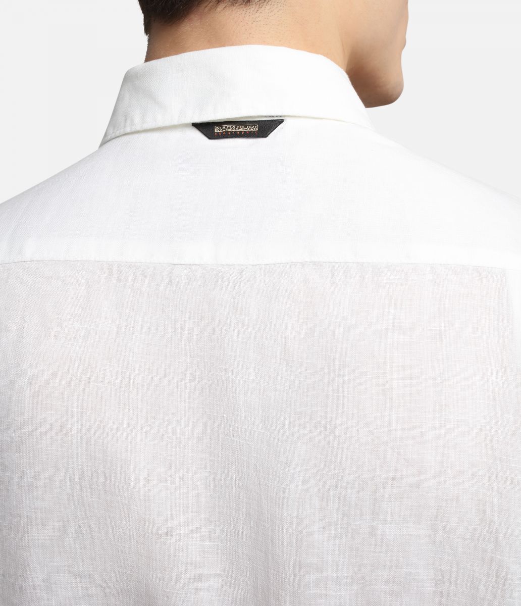 CAMICIE Uomo NAPAPIJRI G-CRETON SS - MP0A4G31 002 BRIGHT WHITE