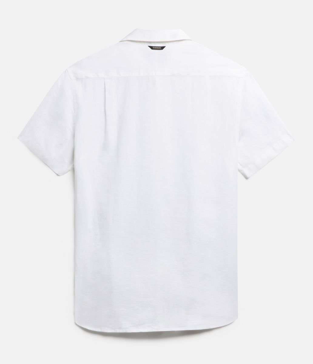 CAMICIE Uomo NAPAPIJRI G-CRETON SS - MP0A4G31 002 BRIGHT WHITE