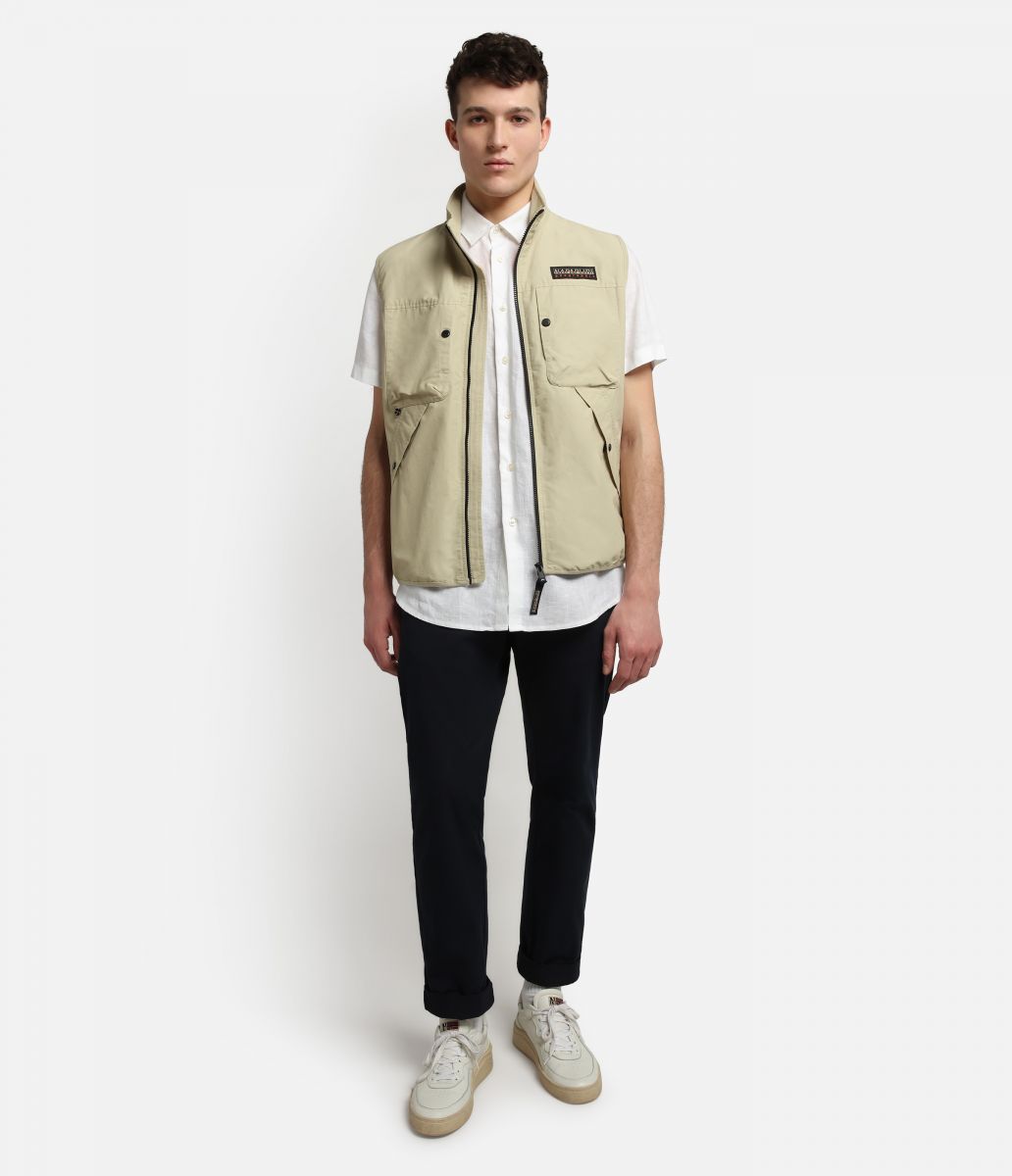 CAMICIE Uomo NAPAPIJRI G-CRETON SS - MP0A4G31 002 BRIGHT WHITE