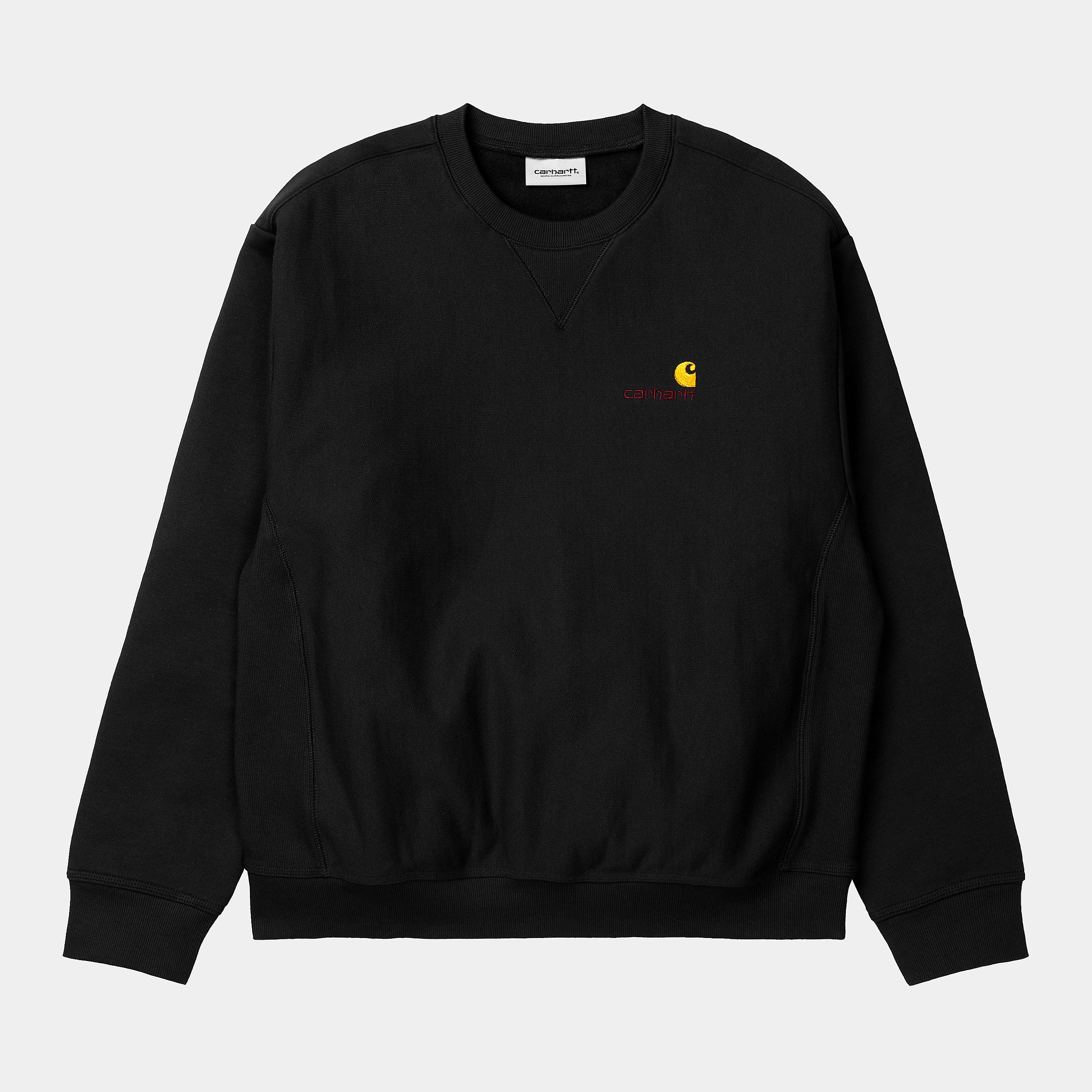 Carhartt American Script men's crewneck sweatshirt I025475 black