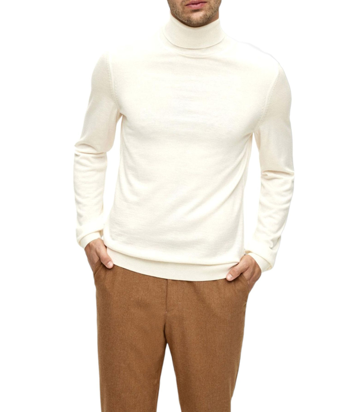 Cashmere Company Uomo Maglione Collo Alto Dolcevita F.12