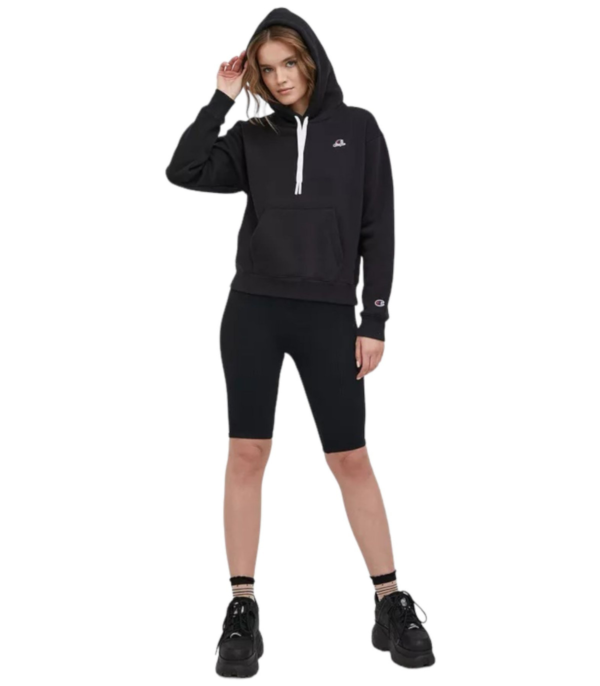 Champion Donna Felpa Con Cappuccio