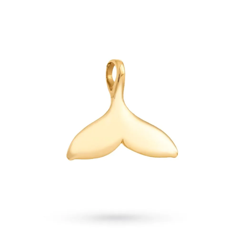 Ciondolo pinna oro giallo 18kt lucida