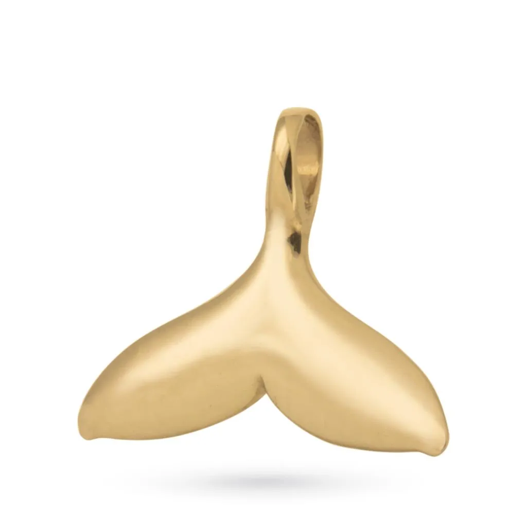Ciondolo pinna oro giallo 18kt lucida
