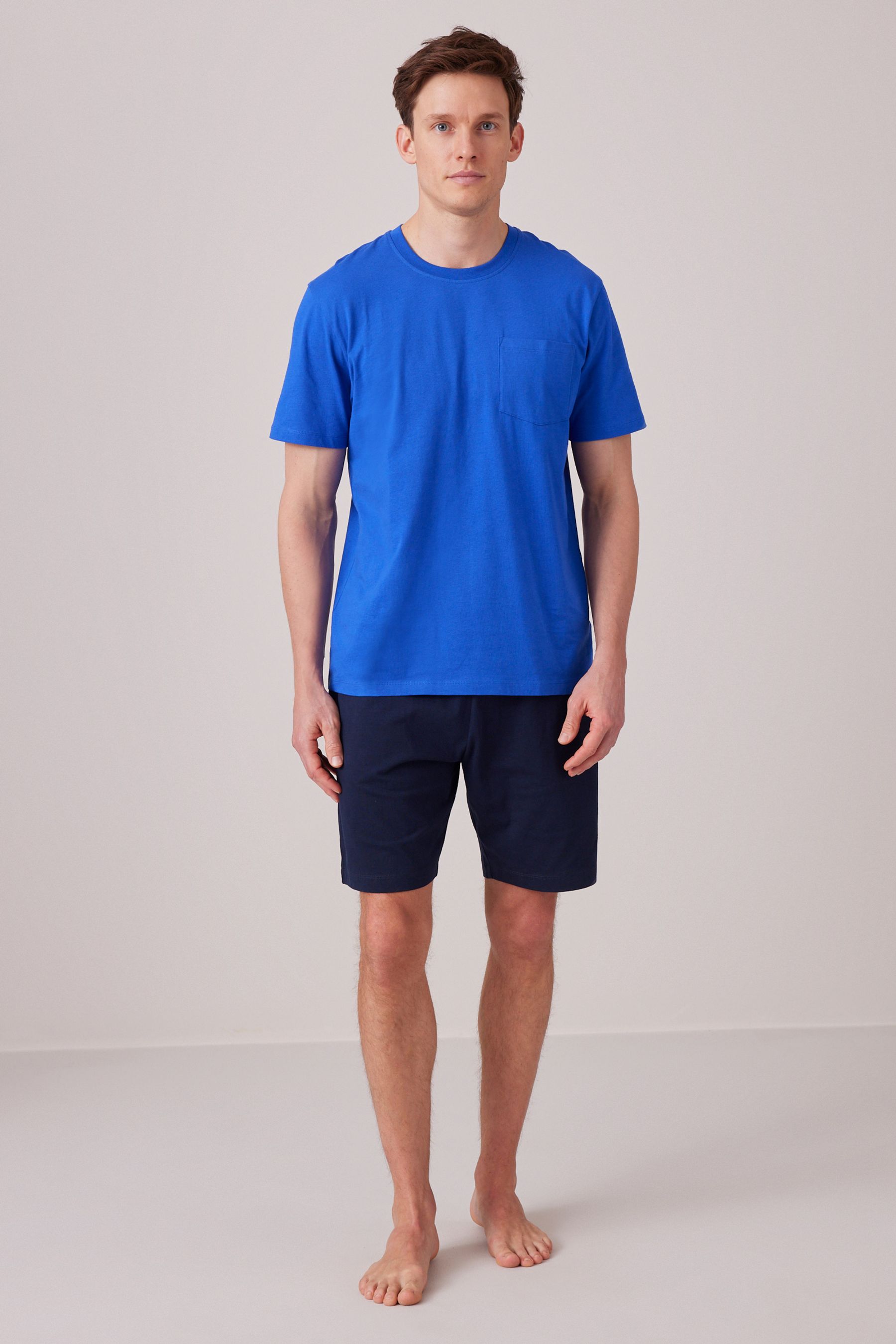 Completo pigiama con shorts in jersey