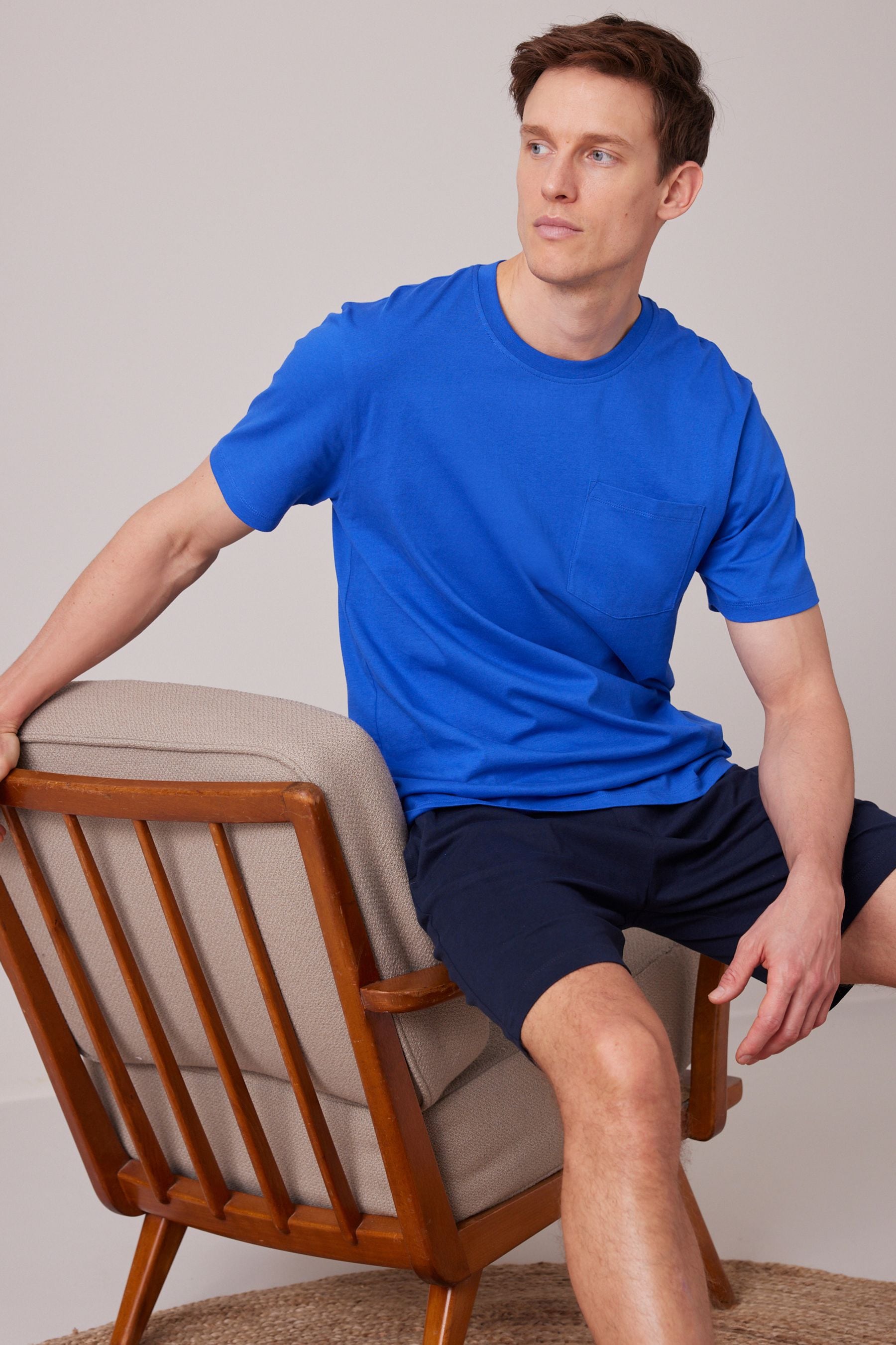 Completo pigiama con shorts in jersey
