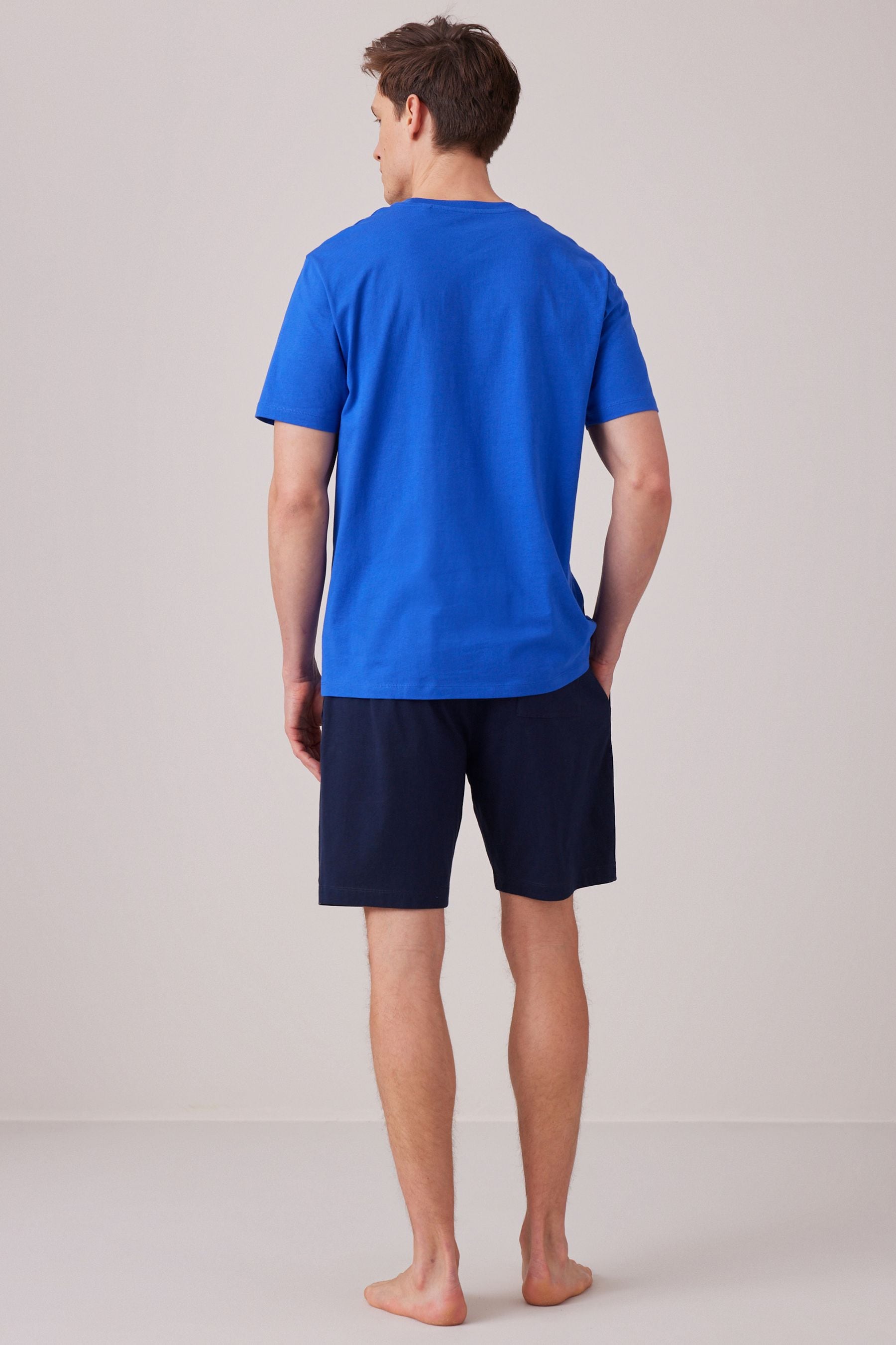 Completo pigiama con shorts in jersey