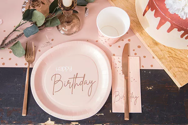 Coriandoli 40° compleanno rosa 25g