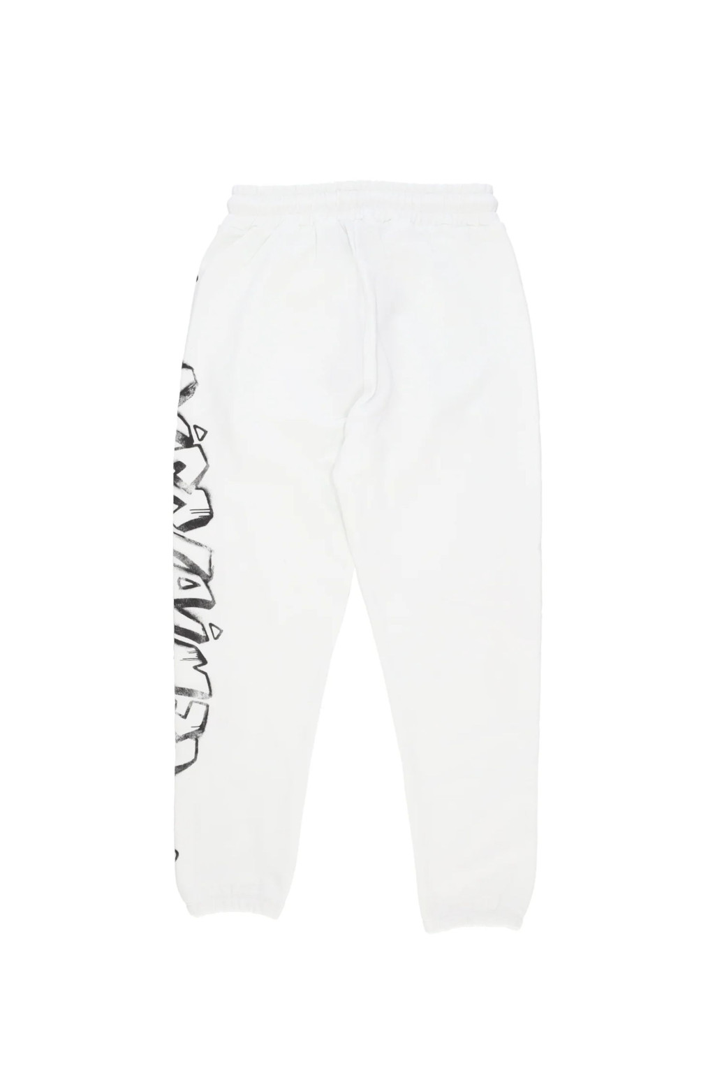 DISCLAIMER PANTALONE UOMO BIANCO IN FELPA CON MAXI LOGO 54205