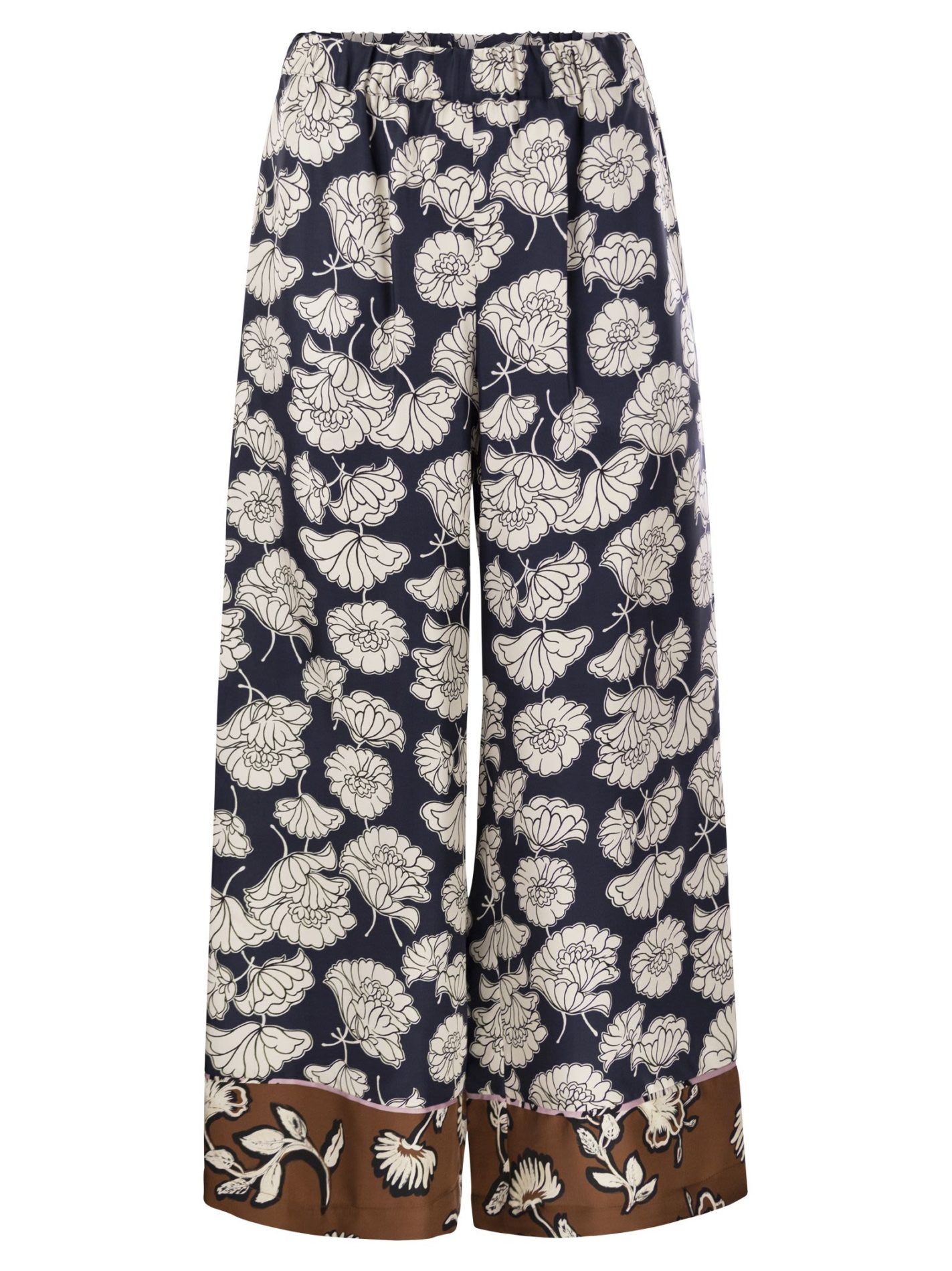 DIVO – Pantalone pigiama in seta stampata