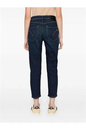 DONDUP Abbigliamento,Jeans Jeans crop Koons in cotone blu 