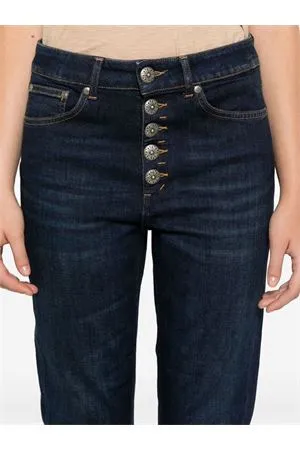 DONDUP Abbigliamento,Jeans Jeans crop Koons in cotone blu 