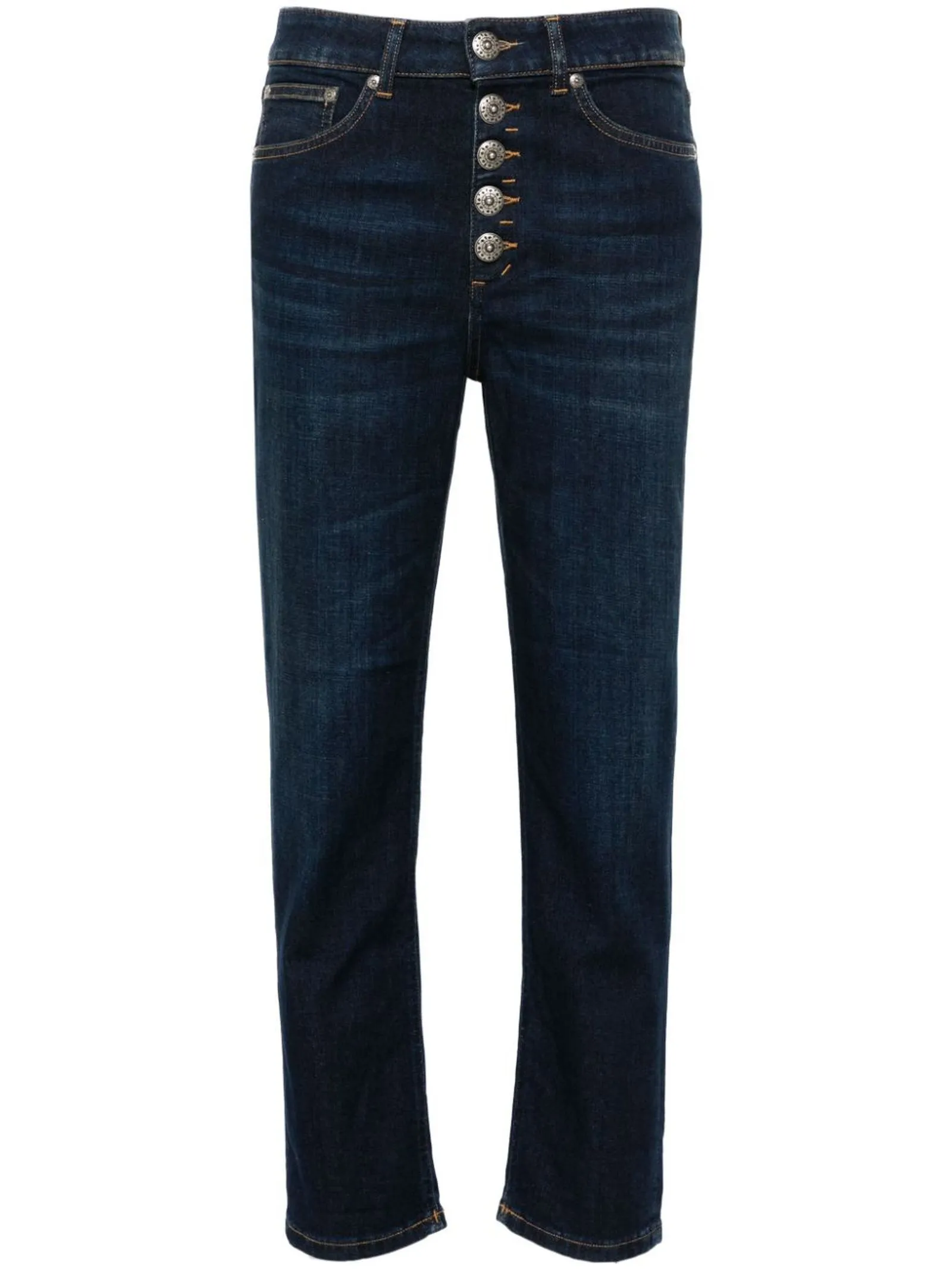 DONDUP Abbigliamento,Jeans Jeans crop Koons in cotone blu 