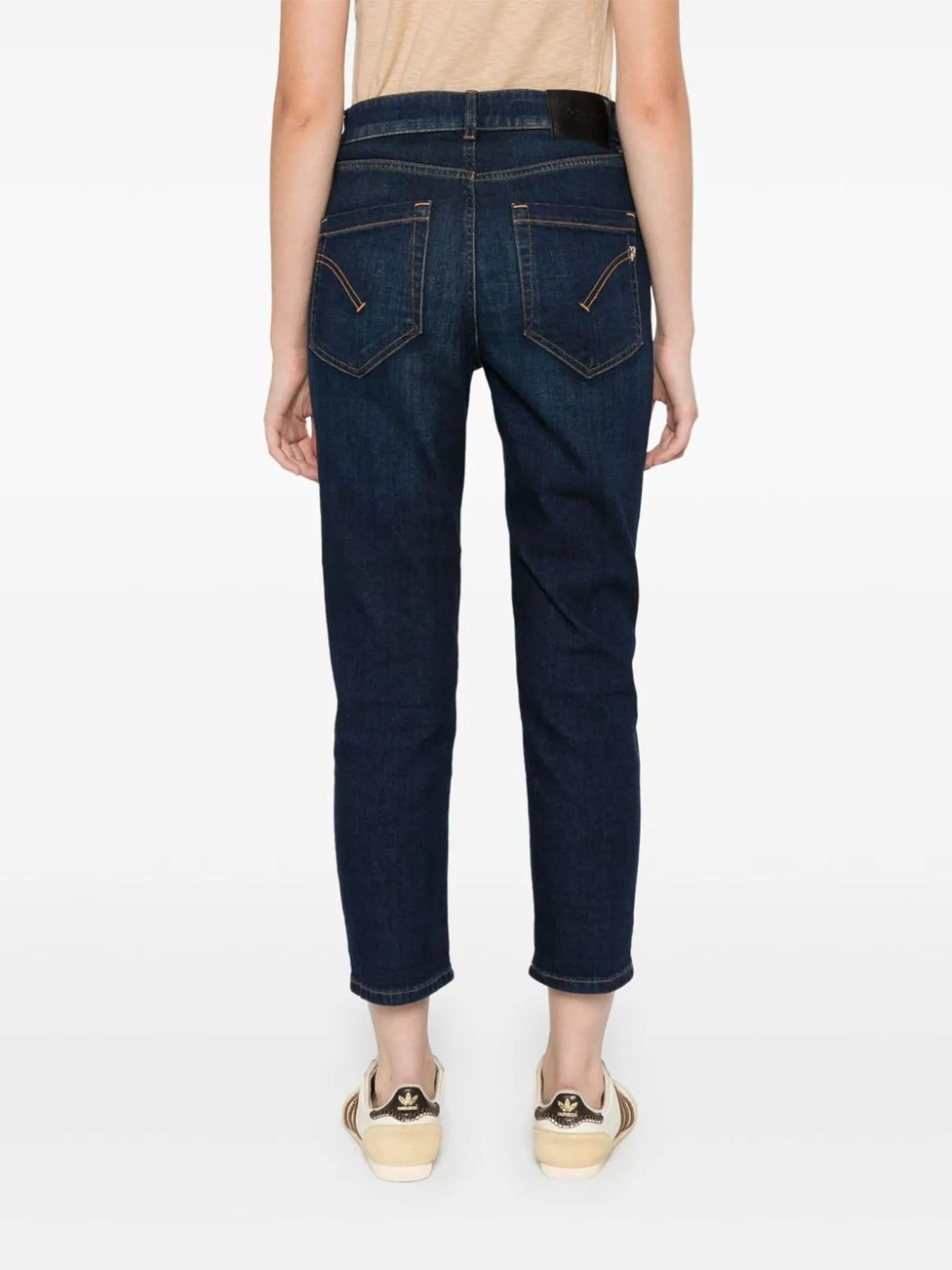 DONDUP Abbigliamento,Jeans Jeans crop Koons in cotone blu 