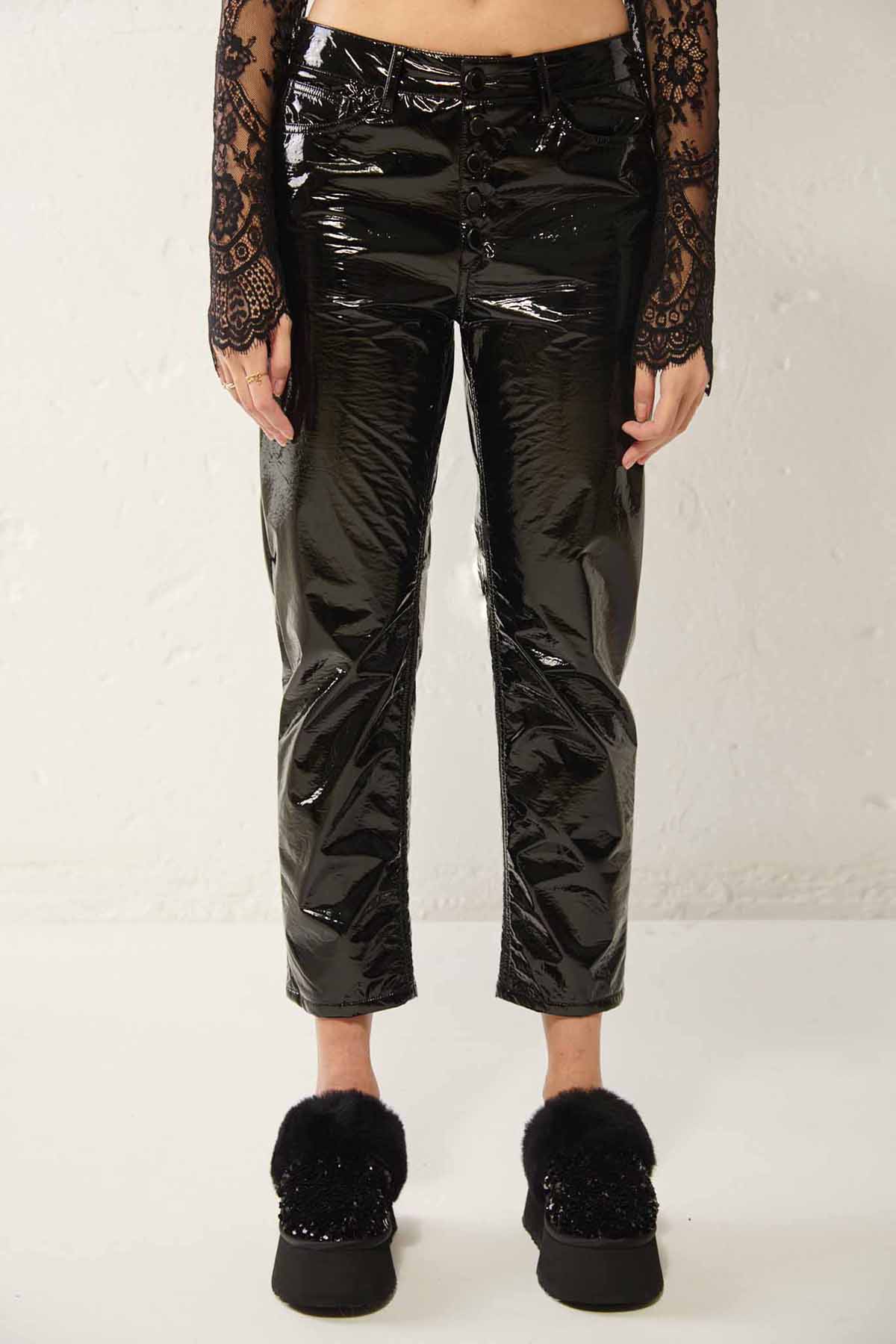 DONDUP Pantalone in vernice  KOONS GIOIELLO