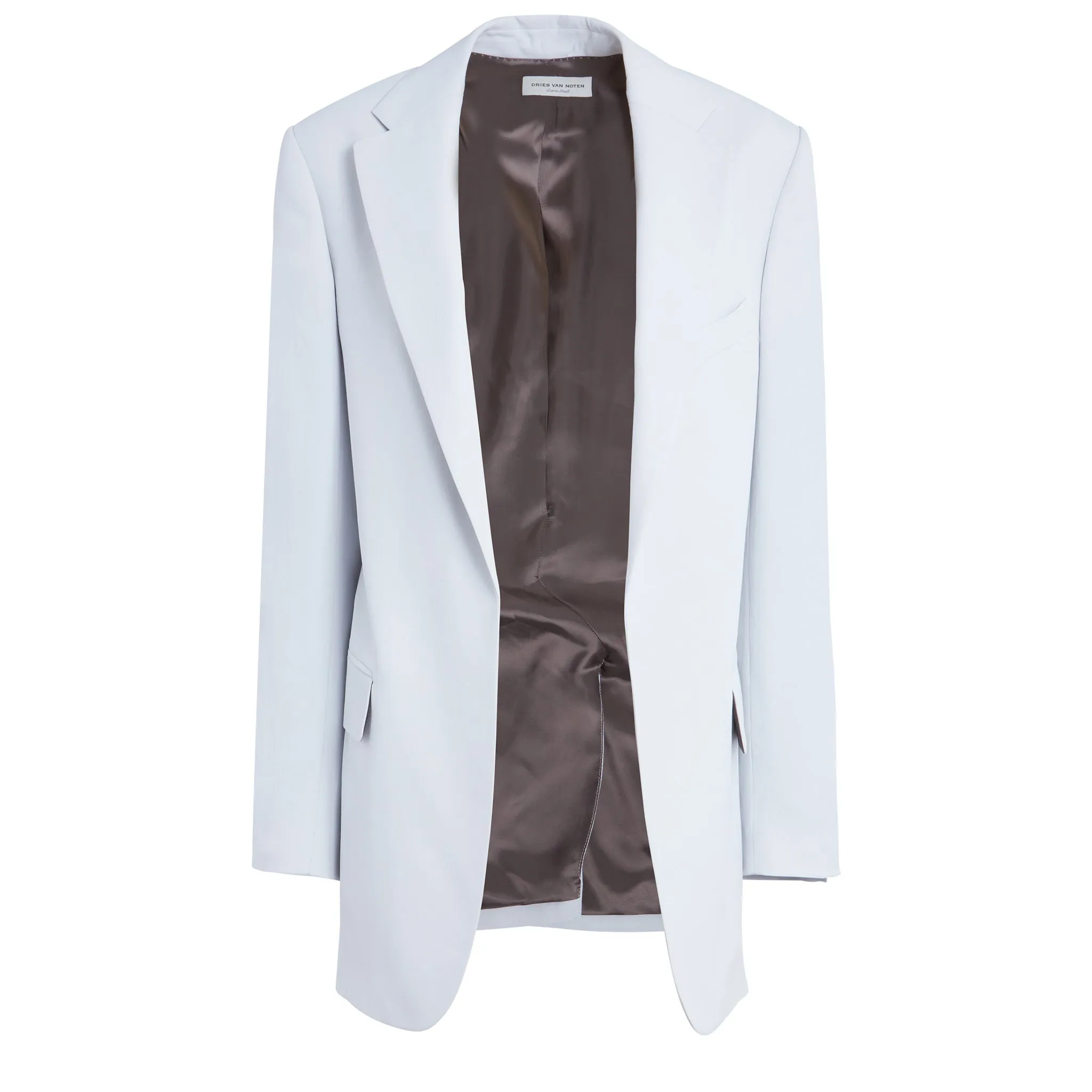 DRIES VAN NOTEN  Giacca in lana azzurra